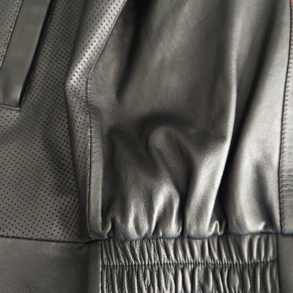 Marcello Sport Mens Black Lambskin Long Sleeve Full Zip Jacket Size XXL - Picture 14 of 14